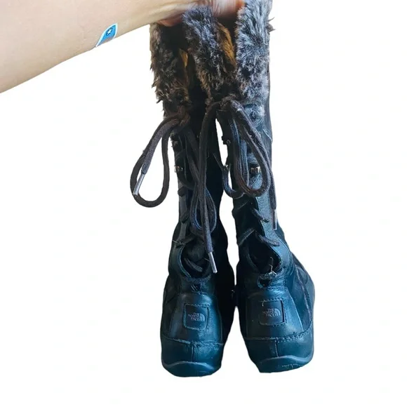 The North Face Women’s Janey Black Waterproof Winter Boots Size 7 - Picture 4 of 8